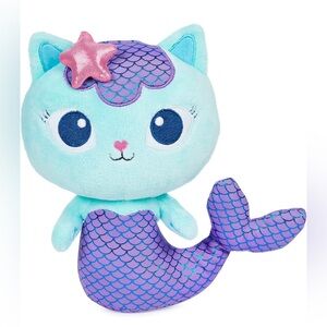 Gabby's Dollhouse, 8-inch Mercat Purr-ific Plush Toy